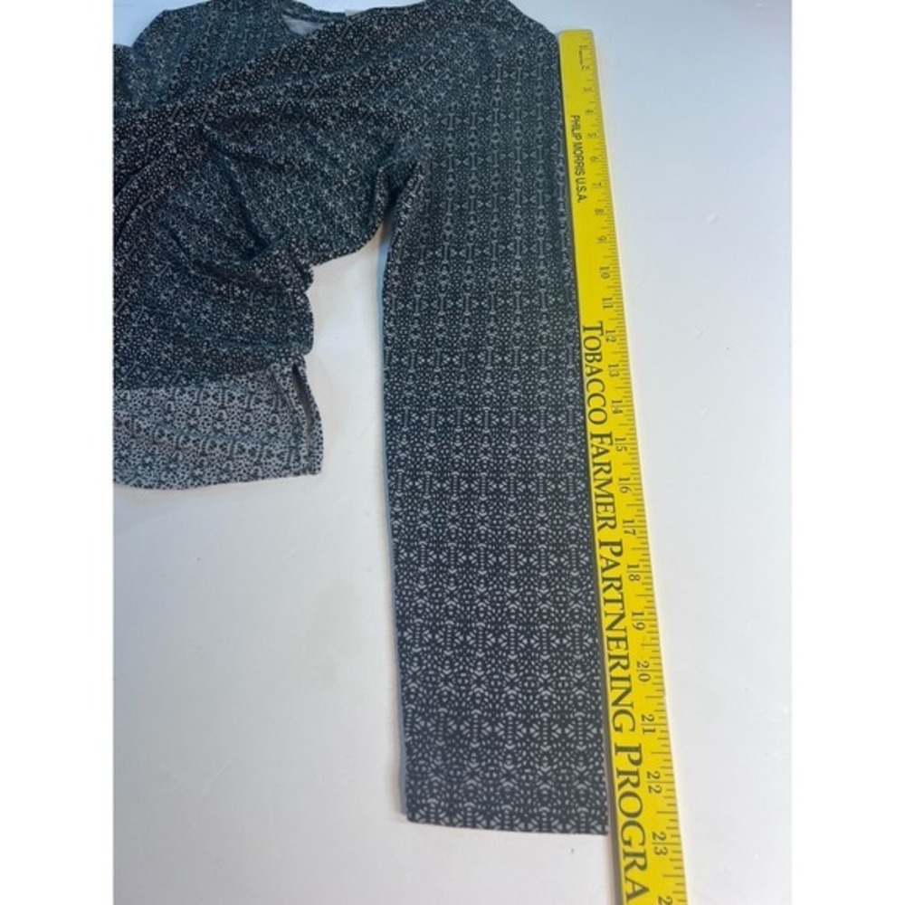 J.‎ JILL Long Sleeve Tunic Top Size S Tall Black Gray Stretches - Picture 6 of 12